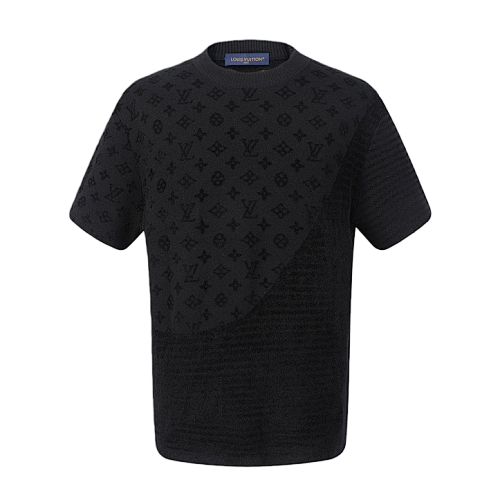Louis Vuitton Jacquard Short-Sleeved Crew Neck T-Shirt
