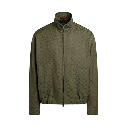 Louis Vuitton Lettering Forest Green JacketItem ID
