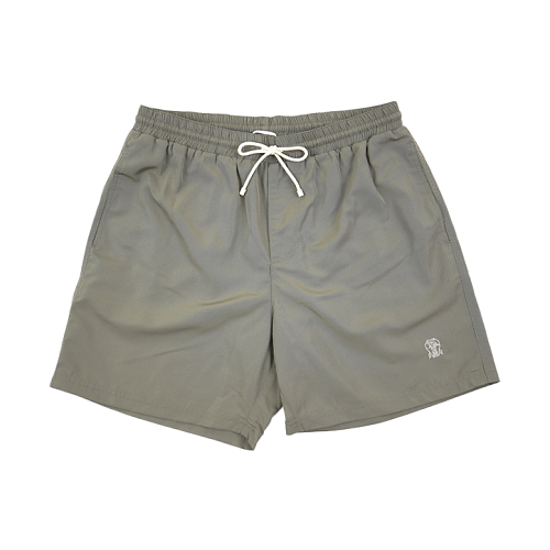 Off-White Patterned Embroidered Beach Shorts