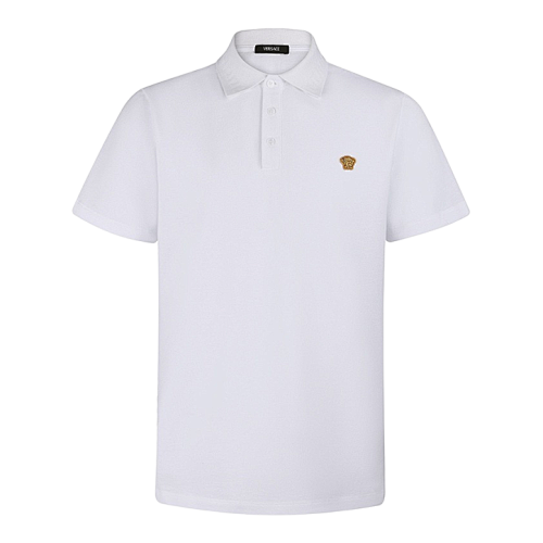 Men's Medusa Embroidered Polo Shirt