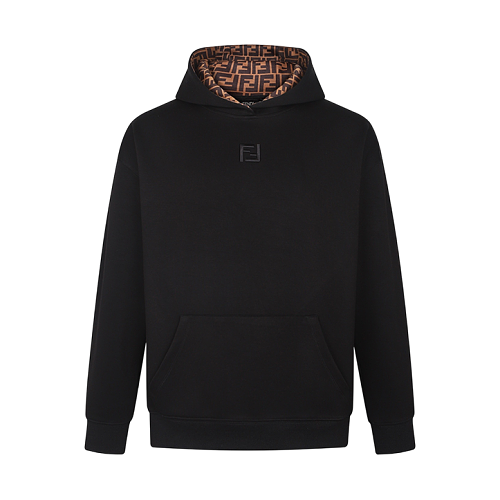 Hooded Cotton Sweatshirt With Printed Embroidered Logo