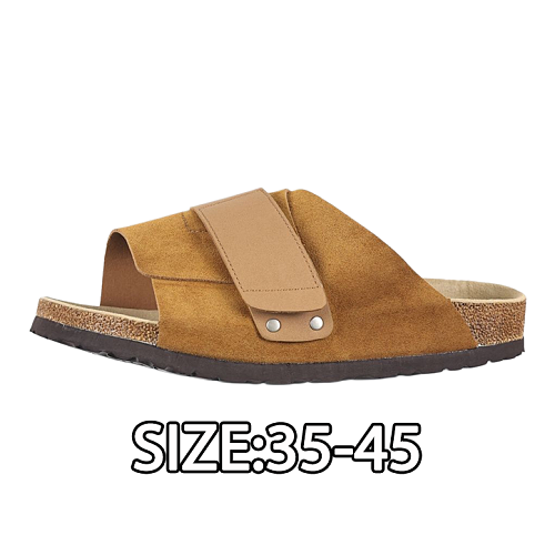 Birkenstock Velcro Half Slippers Camel Color