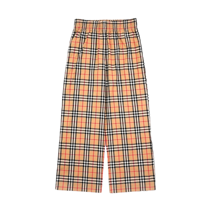 Bbr Check Black Stripe Stretch Cotton Trousers