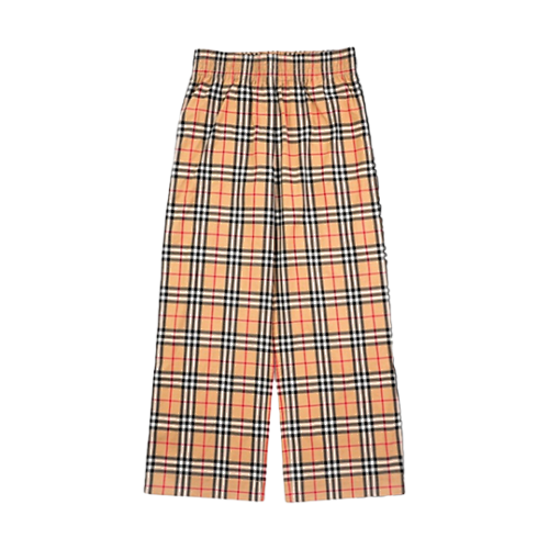 Bbr Check Black Stripe Stretch Cotton Trousers