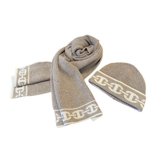 Hermès Cashmere Scarf And Hat Set