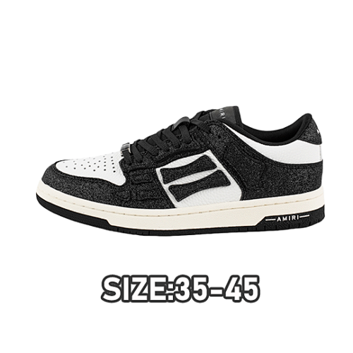 Amiri A Miri Skeleton Board Shoes White Black Belt