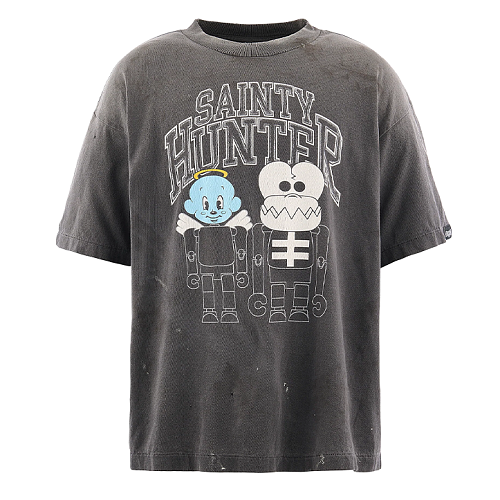 Skull Little Angel Print T-Shirt