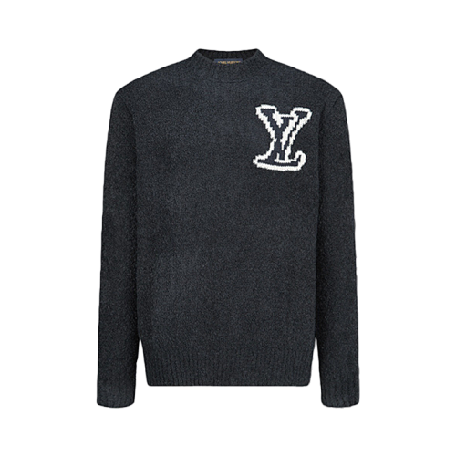Louis Vuitton L Double-sided Intarsia Logo Sweater