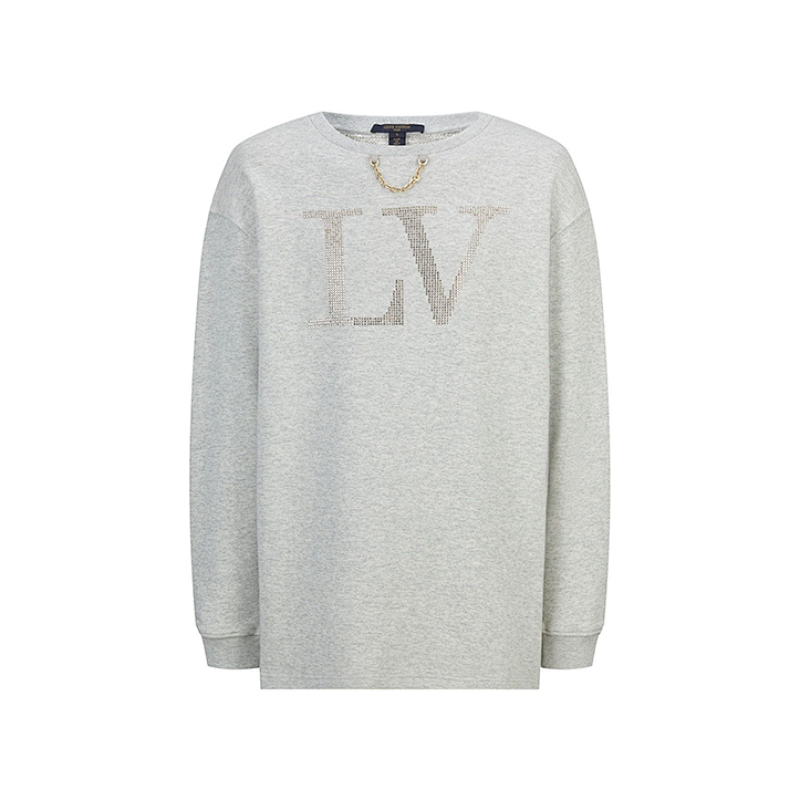 Louis Vuitton Rhinestone Crew Neck Sweatshirt