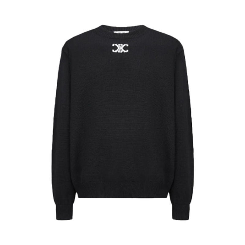 Arc De Triomphe Logo Jacquard Crew Neck Sweater