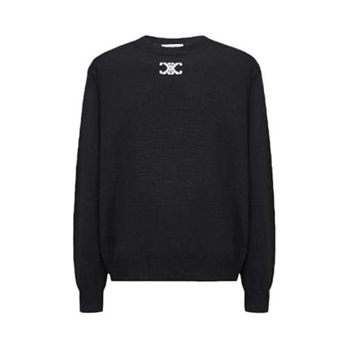 Arc De Triomphe Logo Jacquard Crew Neck Sweater