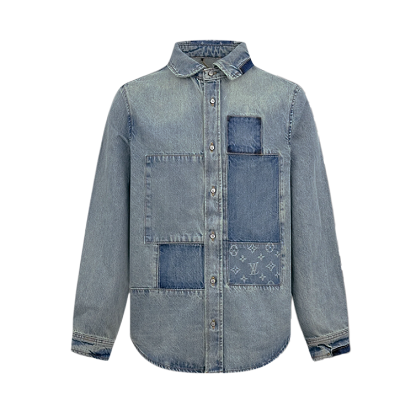 Louis Vuitton Patchwork Skateboard Denim Jacket