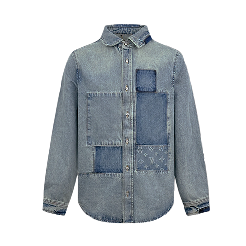 Louis Vuitton Patchwork Skateboard Denim Jacket