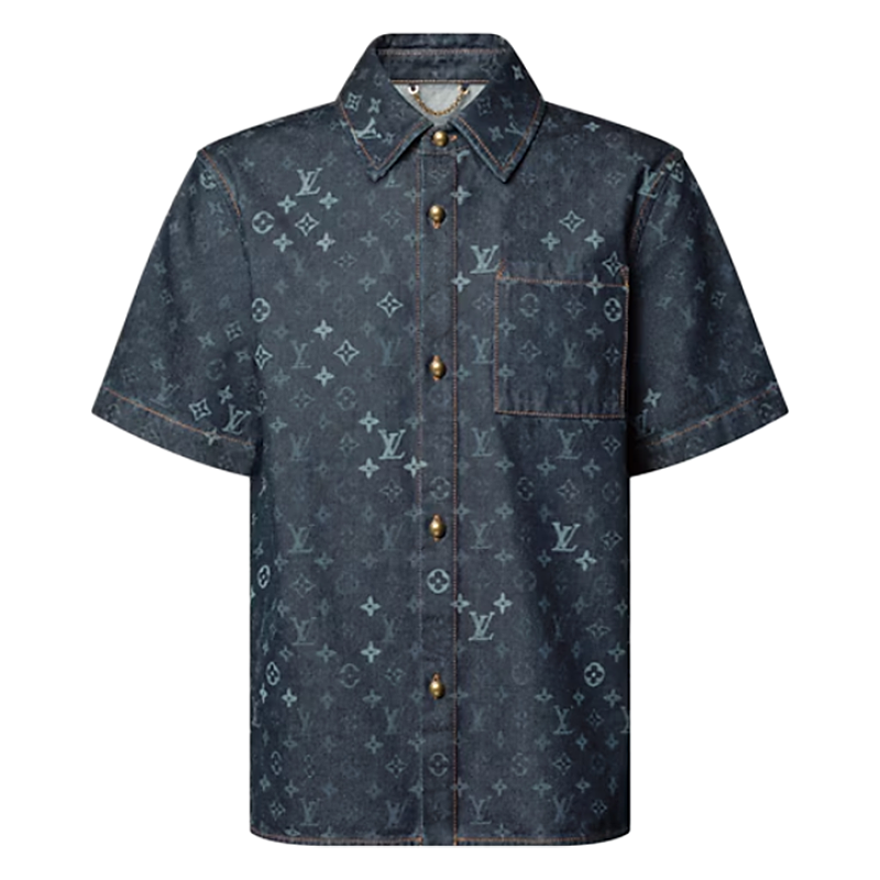 Louis Vuitton All-over Jacquard Pocket Short-sleeved Shirt