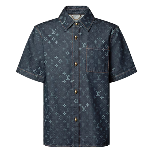 Louis Vuitton All-over Jacquard Pocket Short-sleeved Shirt