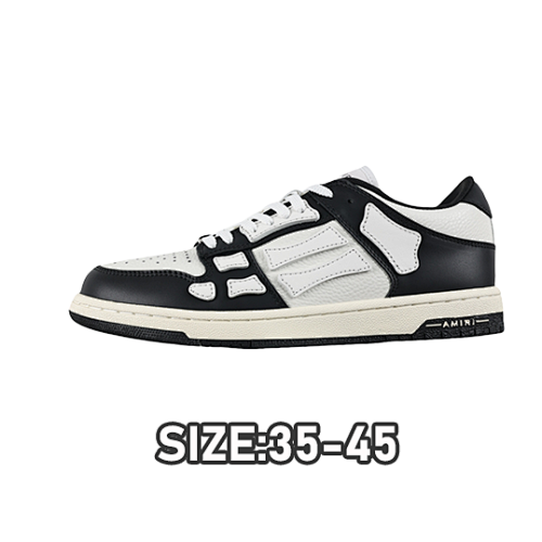Amiri A Miri Skeleton Board Shoes Black Gray