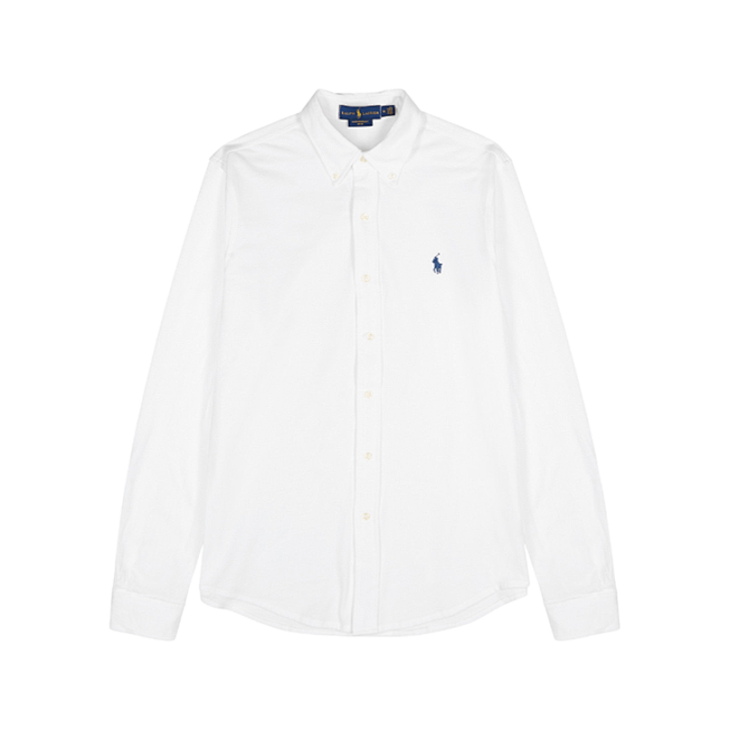 Pony Logo Linen Long-sleeved Shirt