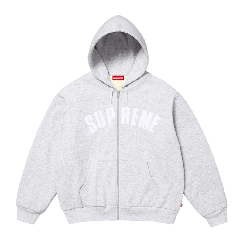 Supreme Applique Letter Embroidered Zipper Jacket
