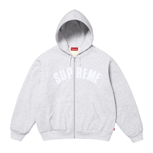 Supreme Applique Letter Embroidered Zipper Jacket