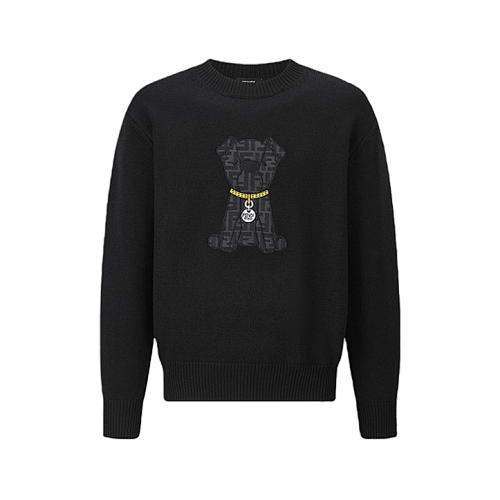 Fendi Embroidered Logo Knitwear