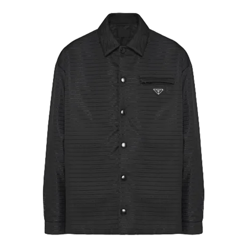Prada Triangle Logo Cotton Jacket
