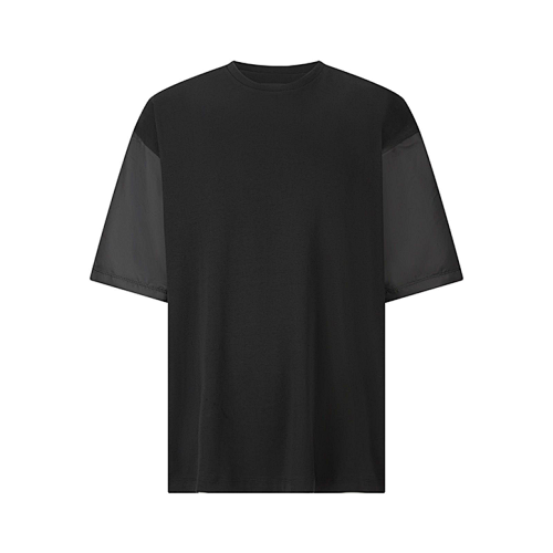 Prada Nylon Patchwork T-shirt With Over-the-shoulder Pockets