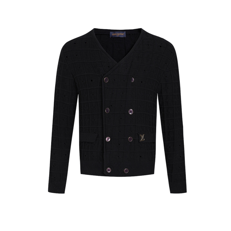 Louis Vuitton Double-breasted Knitted Jacket