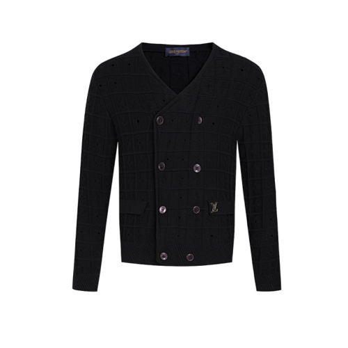 Louis Vuitton Double-breasted Knitted Jacket