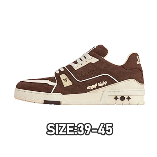 Nike Trainer Trainet Suede Embossed Coffee Classic Version Sneakers
