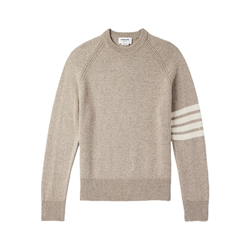 TB Four-stripe Crew Neck Sweater