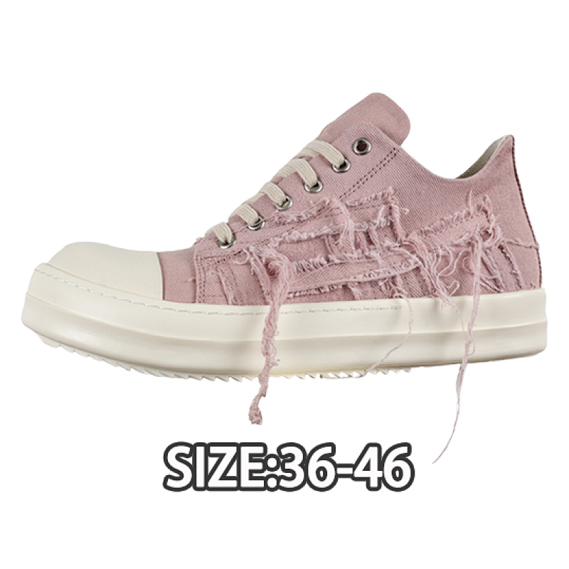 Rick Owens 67 RO Pink Destroyed Fabric