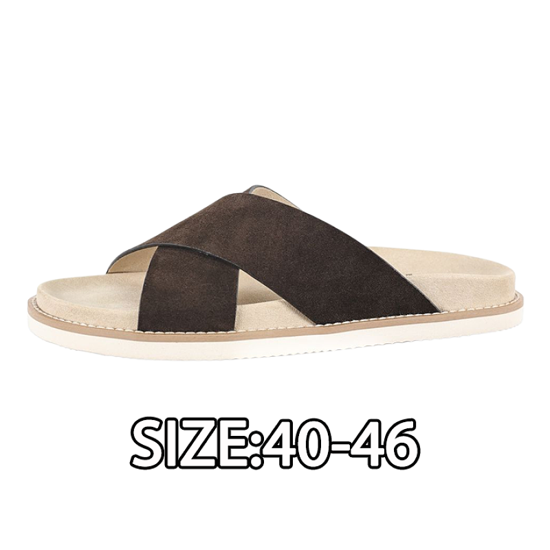 Off-White Suede Cross Drag Brown
