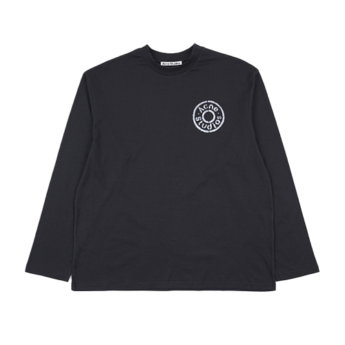Long-sleeved Shirt With A Mottled Circular Logo Print