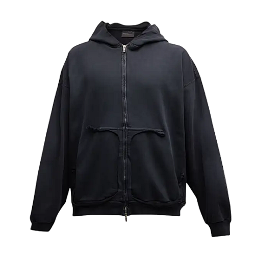 Paris Tape Zip Hoodie