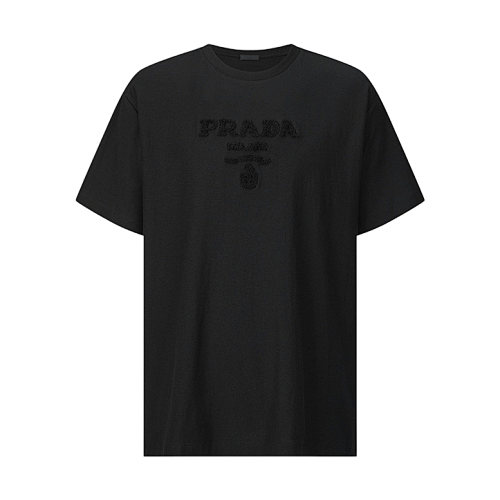 Prada Short-sleeved Towel With Embroidered Logo