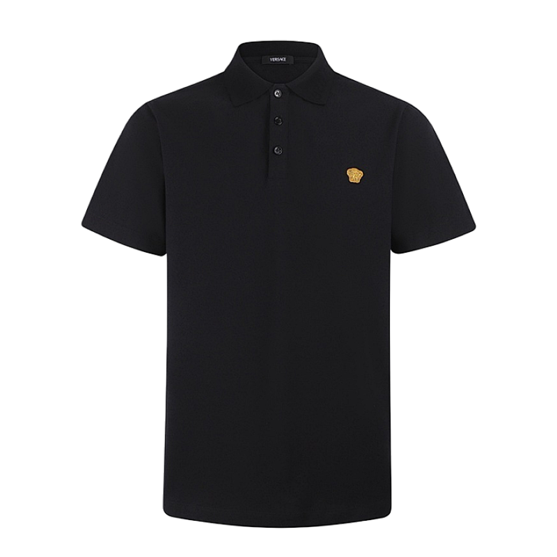Men's Medusa Embroidered Polo Shirt