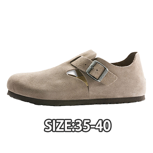 Birkenstock Sand Color All-In Slip-On Slip-Ons. Birkenstock London Suede Leather Collectio