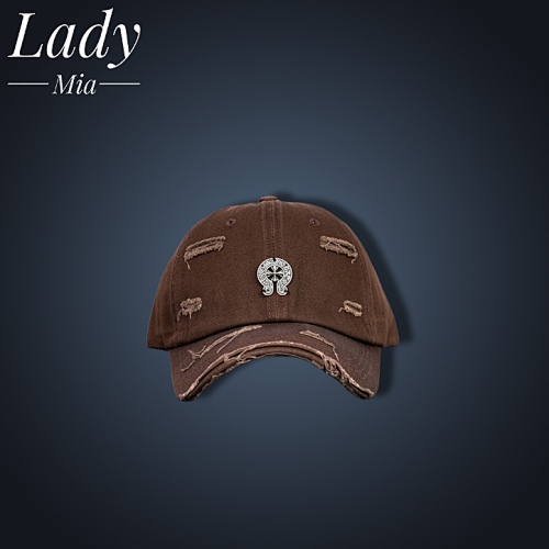Louis Vuitton C Hrome Heart Speaked Cap Brown