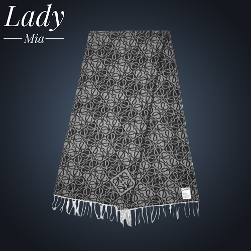 Loe Dark Grey Scarf