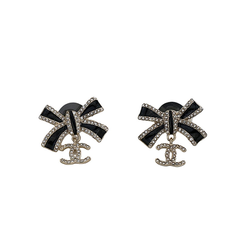 Double C Bow Earrings