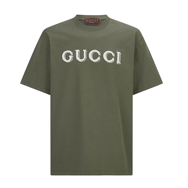Gucci Embroidered Logo Short-sleeved Shirt