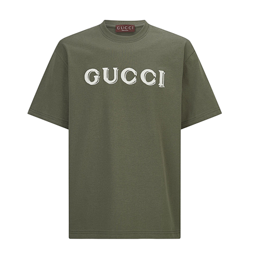 Gucci Embroidered Logo Short-sleeved Shirt