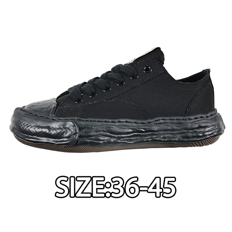 Fully Vulcanized Slip-on Shoes Black