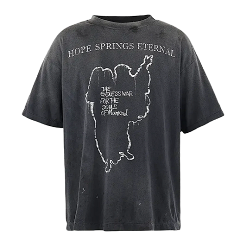 S M Jesus Slogan Printed Short-sleeved Shirt