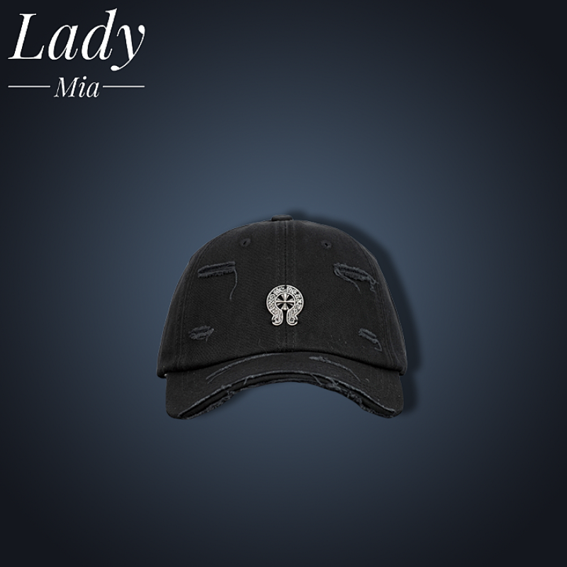 Louis Vuitton C Hrome Heart Speaked Cap Black