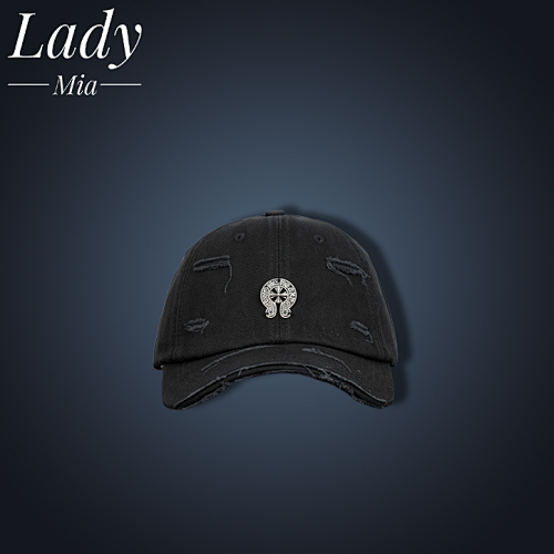 Louis Vuitton C Hrome Heart Speaked Cap Black