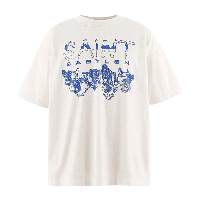 Wolf Pack Print Short-Sleeve Shirt