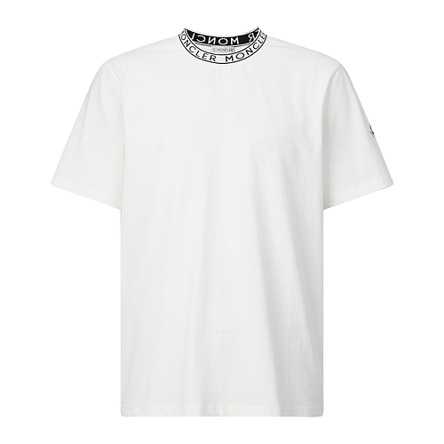 Short-Sleeve T-Shirt With Embroidered Logo And Knitted Collar