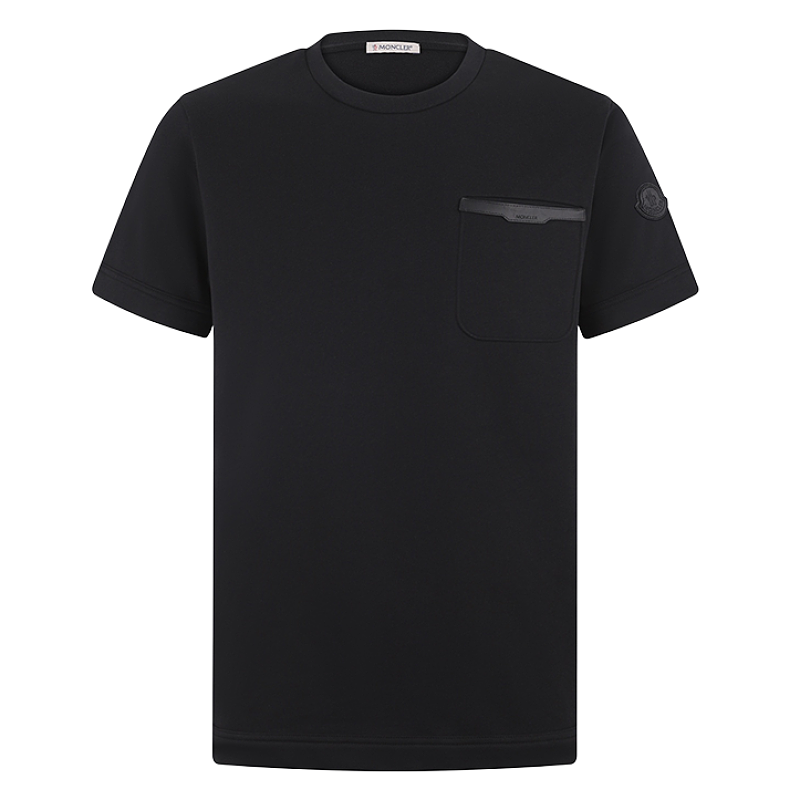 Cotton T-shirt With Leather-trimmed Logo