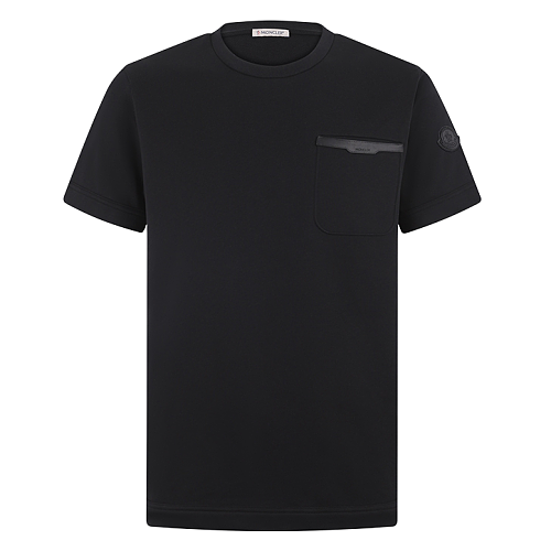 Cotton T-shirt With Leather-trimmed Logo
